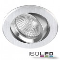 Spotlicht TWEE BORSTEL, ronde, GU5,3, aluminium, zwenkbare